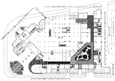 現代兩層商業建筑的SU建筑裝潢設計理念